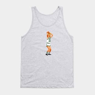 Larry Bird Pixel Shot Tank Top